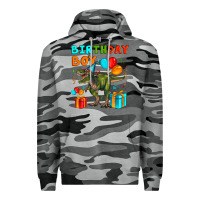 Slate Camo birthday boy t rex Premium Hoodie - Artiststas