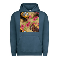 Pigment Midnight Navy trencher chain seamless pattern Urban Hoodie - BundleAndBundleShop