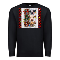Black ho ho ho christmas cow Premium Sweatshirt - RanaPortraitStore