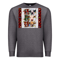 Charcoal Heather ho ho ho christmas cow Premium Sweatshirt - RanaPortraitStore