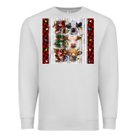 Dove Grey ho ho ho christmas cow Premium Sweatshirt - RanaPortraitStore
