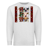 Oatmeal Heather ho ho ho christmas cow Premium Sweatshirt - RanaPortraitStore
