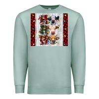 Seafoam ho ho ho christmas cow Premium Sweatshirt - RanaPortraitStore