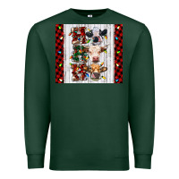 Sports Green ho ho ho christmas cow Premium Sweatshirt - RanaPortraitStore