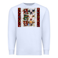 White ho ho ho christmas cow Premium Sweatshirt - RanaPortraitStore