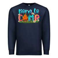 Navy born to camp Premium Sweatshirt - Zillion Design Studio