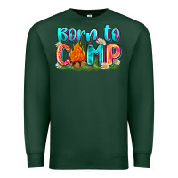 Sports Green born to camp Premium Sweatshirt - Zillion Design Studio