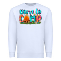White born to camp Premium Sweatshirt - Zillion Design Studio