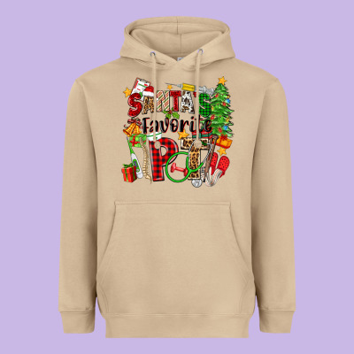 Santa's Favorite Pt Heavyweight Hoodie Designed By Zillion Design Studio