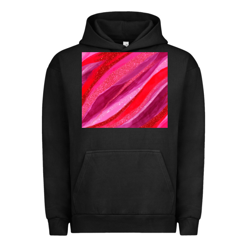Valentines Day Glitter And Watercolor Urban Hoodie by AdoDesignShop | Teevron