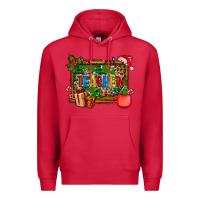 Cardinal christmas teacher and coffe cup with board Premium Hoodie - AdoDesignShop