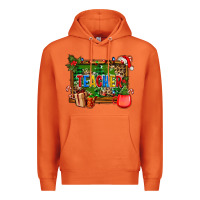 Carrot christmas teacher and coffe cup with board Premium Hoodie - AdoDesignShop