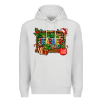 Dove Grey christmas teacher and coffe cup with board Premium Hoodie - AdoDesignShop