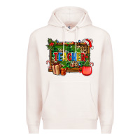 Pale Pink christmas teacher and coffe cup with board Premium Hoodie - AdoDesignShop