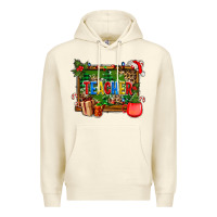 Sandshell christmas teacher and coffe cup with board Premium Hoodie - AdoDesignShop