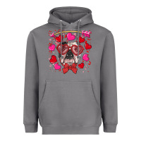 Storm Valentine's day  english bulldog Heavyweight Hoodie - RanaPortraitStore
