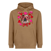 Toasted Coconut Valentine's day  english bulldog Heavyweight Hoodie - RanaPortraitStore