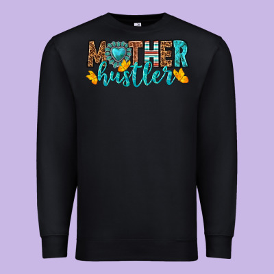 Mother Hustler Premium Sweatshirt Designed By Texasbilliewilder