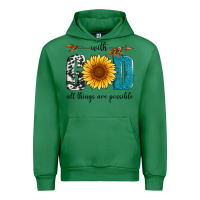 Emerald with god all things are possible Urban Hoodie - Artiststas