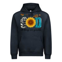 Navy with god all things are possible Urban Hoodie - Artiststas