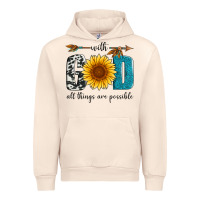 Sandshell with god all things are possible Urban Hoodie - Artiststas