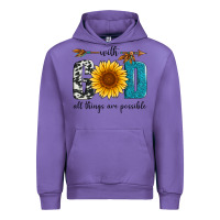 Tulip with god all things are possible Urban Hoodie - Artiststas