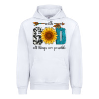 White with god all things are possible Urban Hoodie - Artiststas