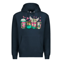 Navy best mom ever mothers day coffee cups Premium Hoodie - Jasminsmagicworld