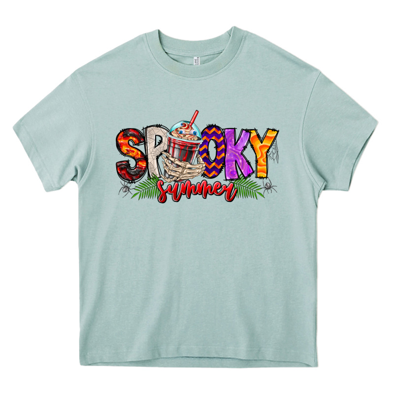 Spooky Summer Vibes Heavy Core Tee by CowhideDigitalArt | Teevron