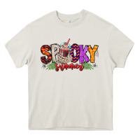 Cream spooky summer vibes Heavy Core Tee - CowhideDigitalArt