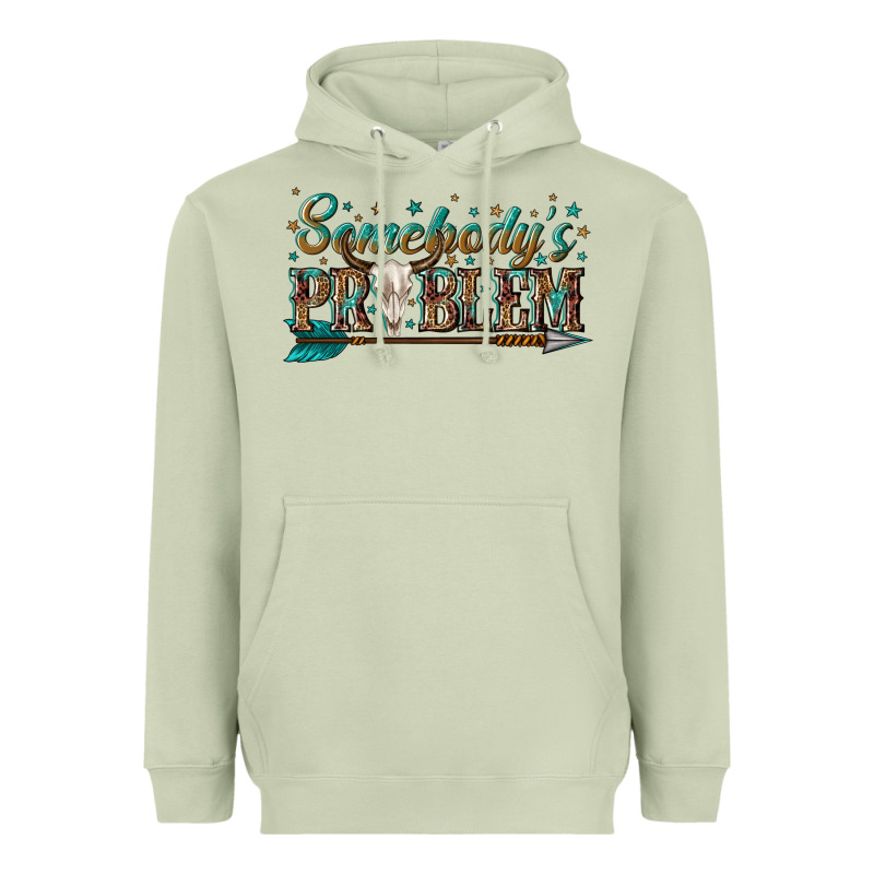 Somebodys Problem Heavyweight Hoodie by texasbilliewilder | Teevron