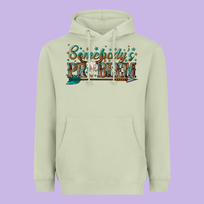 Somebodys Problem Heavyweight Hoodie Designed By Texasbilliewilder