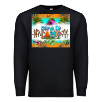 Black born to camp Premium Sweatshirt - Zillion Design Studio