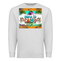 Dove Grey born to camp Premium Sweatshirt - Zillion Design Studio