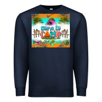 Navy born to camp Premium Sweatshirt - Zillion Design Studio