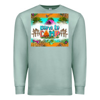 Seafoam born to camp Premium Sweatshirt - Zillion Design Studio