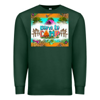 Sports Green born to camp Premium Sweatshirt - Zillion Design Studio