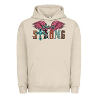Pigment French Oak she is strong Urban Hoodie - Artiststas