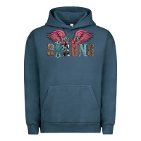 Pigment Midnight Navy she is strong Urban Hoodie - Artiststas