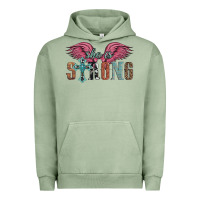 Pigment Oil Green she is strong Urban Hoodie - Artiststas