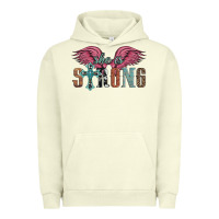 Pigment Pistachio she is strong Urban Hoodie - Artiststas