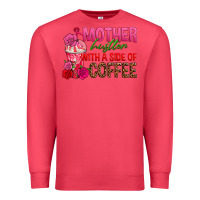 Cardinal mother hustler wt a side of coffee Premium Sweatshirt - texasbilliewilder