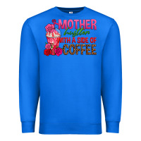 True Royal mother hustler wt a side of coffee Premium Sweatshirt - texasbilliewilder