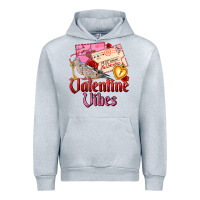 Heather Grey valentine vibes Urban Hoodie - AdoDesignShop
