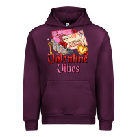 Mauve Wine valentine vibes Urban Hoodie - AdoDesignShop