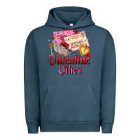 Pigment Midnight Navy valentine vibes Urban Hoodie - AdoDesignShop