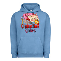 Pigment Pebble Blue valentine vibes Urban Hoodie - AdoDesignShop
