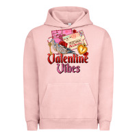 Pigment Salmon valentine vibes Urban Hoodie - AdoDesignShop
