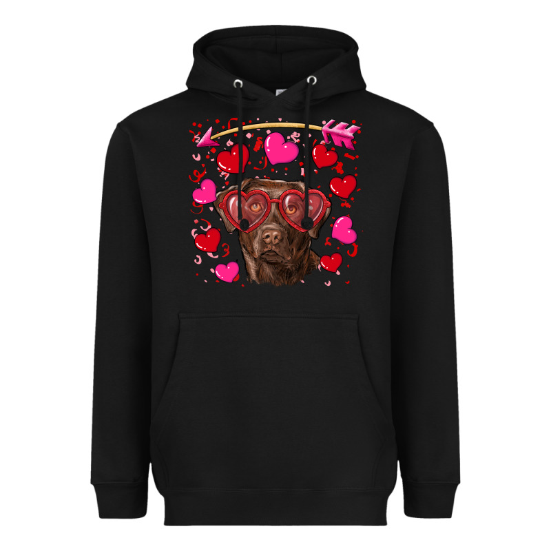Valentine's Day  Labrador Retriever Heavyweight Hoodie by RanaPortraitStore | Teevron