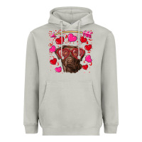 Moon Dust Valentine's day  labrador retriever Heavyweight Hoodie - RanaPortraitStore